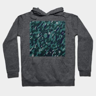 Camouflage - Teal Hoodie